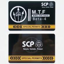SCP Foundation GUARD Secret PVC Hardcard Special Logo Cosplay Access Grade Card - Single Piece - View 40