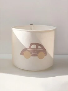 1pc Large Capacity Felt Foldable Toy Storage Basket & Laundry Hamper Love Valentine - Multicolor - View 6