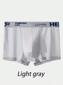 4pcs Men's Lightweight & Breathable Printed Waistband Briefs