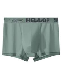 4pcs Men's Lightweight & Breathable Printed Waistband Briefs