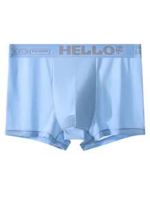 4pcs Men's Lightweight & Breathable Printed Waistband Briefs