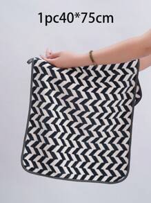 1/3pcs Coral Fleece Microfiber Non-Shedding 1pc Bath Towel/ Or 1pc Face Towel, Soft Absorbent Striped Bathroom Towel, Suitable For Bathroom, Pool, Beach Back To School For Beauty Salon Home Bathroom Shower Towels For Beauty Salon, Hotel Sports,Home Essentials, Towel, Skin Care Bath Towel Sheet