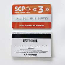 SCP Foundation GUARD Secret PVC Hardcard Special Logo Cosplay Access Grade Card - Single Piece - View 69