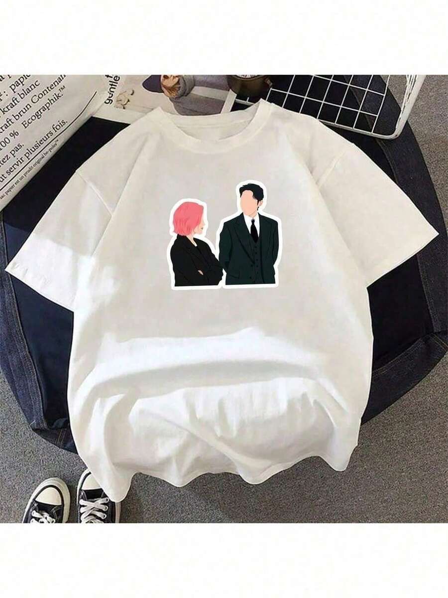 T-Shirt Tomorrow Drama Series Fashion Inspiration Various Colors 100% Cotton - White - View 1