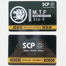 SCP Foundation GUARD Secret PVC Hardcard Special Logo Cosplay Access Grade Card - Single Piece - View 66