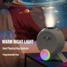 Projecteur de galaxie Planétarium 13 en 1 - Projecteur d'étoiles et de météores avec haut-parleur Bluetooth pour chambre - Lampe projecteur de nébuleuse rotative à 360°, Projecteur de lumière de nuit étoilée avec télécommande et minuterie pour cinéma maison, plafond, décoration de pièce