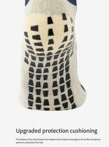 Meias esportivas de futebol (1 par/2 pares) Meias esportivas masculinas executivas de joelho, meias elásticas de compressão, meias esportivas de futebol e beisebol com pontos antiderrapantes acolchoados na parte inferior, adequadas para homens, adolescentes e adultos