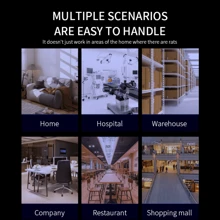 AI Smart Pulse Resonance Rodent Repeller, High Power Ultrasonic Pest Repeller, High Frequency Resonant Wave, 360° Full Coverage, Wave Scanning, Auto Frequency Adjustment, Physical Rodent Repelling, Safe And Reliable. This Product Has Silent And Sound Modes. The Sound Mode (Emits An Irritating Sound) Is Suitable For Use When People Are Not Around To Drive Away Pests In Advance. The Mode Can Be Switched According To The Usage Environment. Applicable For Home, Kitchen, Office, Hotel, Warehouse And Other Indoor Pest Elimination, Mosquito And Rodent Repelling. - View 9