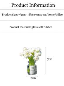 Mini Simulation Star Vase Car Decoration Ornaments Car Center Console Decoration Gadgets