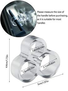 1/3/6 piezas Protector de colisión de silicona para puertas y ventanas, protector de puerta, cubierta para pomos de puertas, adecuado para diferentes puertas, baños, cocinas, salas de estar, artículos esenciales para el hogar