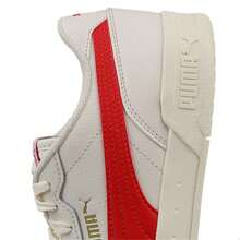 Puma Unisex Fashionable Retro Casual Sneakers, Low-Top Comfortable Shoes - white-bright Red - View 5