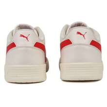 Puma Unisex Fashionable Retro Casual Sneakers, Low-Top Comfortable Shoes - white-bright Red - View 3