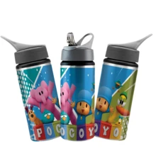 Aluminum Squeeze Bottle With Retractable Spout Pocoyo - Bạc - Xem 2