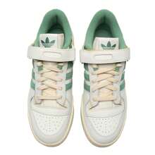 Adidas Originals 1 par de zapatillas deportivas casuales de caña baja unisex FORUM LOW IG3773 - blanco/gris claro/verde - Ver 4