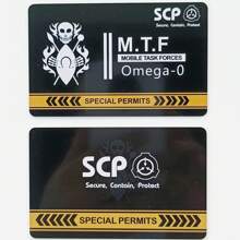SCP Foundation GUARD Secret PVC Hardcard Special Logo Cosplay Access Grade Card - Single Piece - View 34