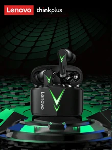 Lenovo Lenovo LP6 Bluetooth Earbuds With ANC Noise Cancellation, Half In-Ear Design, Gaming/Sports, Low Latency, High-Quality Audio, Wireless Earphones With Microphone