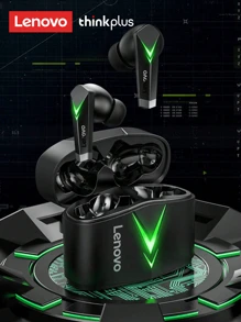Lenovo Lenovo LP6 Bluetooth Earbuds With ANC Noise Cancellation, Half In-Ear Design, Gaming/Sports, Low Latency, High-Quality Audio, Wireless Earphones With Microphone