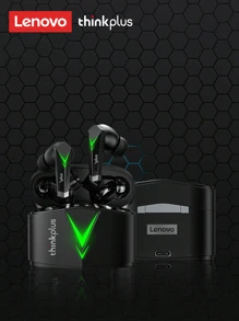 Lenovo Lenovo LP6 Bluetooth Earbuds With ANC Noise Cancellation, Half In-Ear Design, Gaming/Sports, Low Latency, High-Quality Audio, Wireless Earphones With Microphone