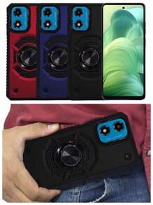 FUNDA USO RUDO CLIP O CON ANILLO PARA MOTO G04 MOTO G24 - Azul - Ver 7