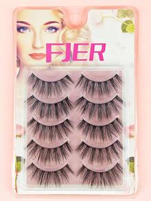 8-5 对俄罗斯仿貂皮睫毛 - 蓬松、戏剧性、纤细的假睫毛，适合化妆，全套睫毛延长套件，可使眼睛变长和变丰满 - 濃密款 - 查看 13