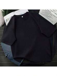 Hold My Poodle Fashion Inspiration T-Shirt Various Colors 100% Cotton - 黑色 - 查看 2