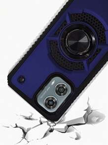 FUNDA USO RUDO CLIP O CON ANILLO PARA MOTO G04 MOTO G24 - Azul - Ver 6