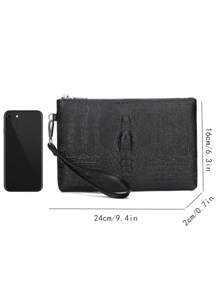 2025 新款男士钱包 PU 手拿包 男式手包 鳄鱼头手拿包 黑色包 手拿包 手提包 办公用品 复古礼物 送给丈夫的礼物 爸爸的礼物 情人节 感恩节 旅行 冬季假期 手提包 度假 零钱包 圣诞礼物 侧包礼物 情人节钱包 节日必需品 贴纸 情人节礼物 复古学校 运动生活 包 礼品包 包包 春季复古包 手机包