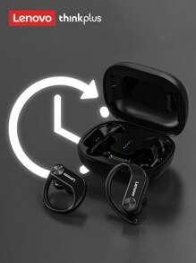 Lenovo LP75 Bluetooth Earphones, Hanging Ear Style With Digital Display, Ultra-Long Battery Life 5.3H, HIFI Sound, Low Latency, Music, Gaming, Running, Waterproof, Microphone, Wireless Headphones