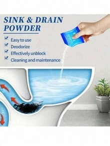 5 件/10 件高强度清洁剂，适用于厨房、酒店和浴室 - 几秒钟内清洁厨房水槽、厕所和管道、家居装饰、圣诞礼物、家居礼品、房间装饰 - 彩色 - 查看 5