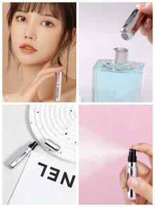 1pc 5ml Perfume Decanting Bottle, Portable Fine Mist Refillable Atomizer, Mini Pump Sprayer Fragrance Refill Empty Bottle - Multicolor - View 2