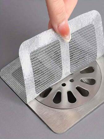 50 Stück Haar-Auffangfilter für Dusche & Badewanne - Einfach zu verwenden, Ablauffilter Aufkleber, Einweg-Ablaufabdeckungen, geeignet für Dusche, Spüle und Waschraum, einfach zum Aufkleben, Haarstoppende Ablaufabdeckung, Einweg-Ablauffilter, Badezimmer Haarfänger Stöpsel, Ablaufabdeckung, Küchenspüle Filter, Einweg Duschablauf Haarsammler, Bodenablauf Filter Aufkleber, Haarstop für Badewanne, Badezimmer Accessoires