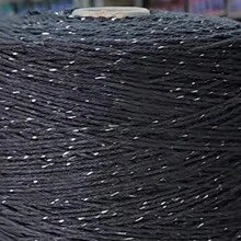 Shiny Line 500g 585 Meters Yarn 6 Various Colors Brazilian Twine - 黑色亮光銀鍊 585MT - 查看 1