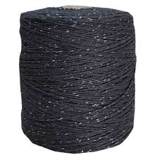Shiny Line 500g 585 Meters Yarn 6 Various Colors Brazilian Twine - 黑色亮光銀鍊 585MT - 查看 4