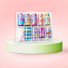 10 Rollos Diferentes De FOIL Para Uñas - Multicolor - Ver 4