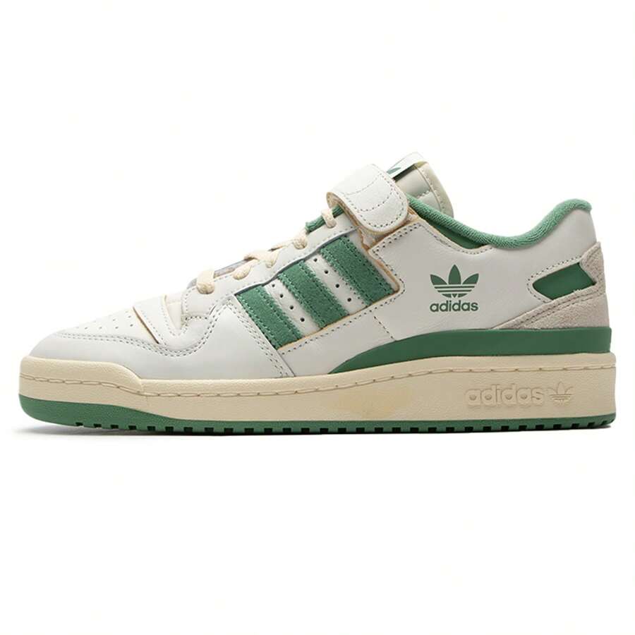 Adidas Originals 1 par de zapatillas deportivas casuales de caña baja unisex FORUM LOW IG3773 - blanco/gris claro/verde - Ver 1