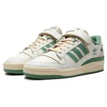 Adidas Originals 1 par de zapatillas deportivas casuales de caña baja unisex FORUM LOW IG3773 - blanco/gris claro/verde - Ver 3