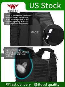 YAKEDA Popular Outdoor Quick Release Tactical Vest, Outdoor Gear - Black - View 10