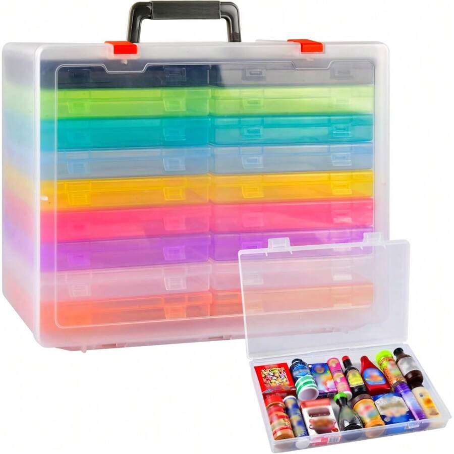 Collector Case Compatible With 5 Surprise Mini Brands Series 1 2 3, 18