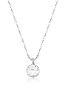 Women's Necklace Round Point Of Light 925 Sterling Silver - Silver - View 3