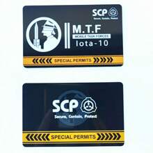 SCP Foundation GUARD Secret PVC Hardcard Special Logo Cosplay Access Grade Card - Single Piece - View 18