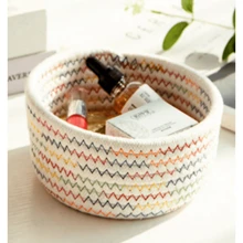 1 简易手工编织收纳篮桌面文具整理编织篮化妆品首饰收纳盒小篮子收纳盒，收纳篮套装，化妆容器，零食容器，收纳容器，收纳篮手工制作，收纳篮适用，收纳篮家居，收纳篮编织，适用于家庭收纳，办公室，工作台，化妆台，餐桌 - 彩色 - 查看 22