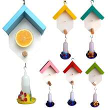 Bird Feeder Birdhouse For Garden Hummingbird Drinker Bird Feeder For Free Birds Bird Keeper Birdhouse With Drinker Feeder For Free Birds Bird House Birdhouse For Garden Bird Feeder Birdhouse Bird Feeder Drinker And Feeder For Free Birds - 青檸色 - 查看 5
