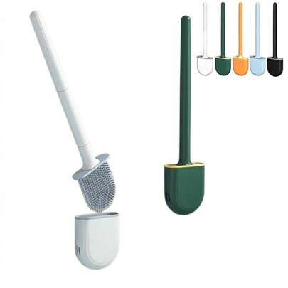 1 sztuka wisząca szczotka do toalety bez dziurkowania, bez martwego kąta, szczotka do czyszczenia toalety, domowy, odłączany pręt szczotki do toalety