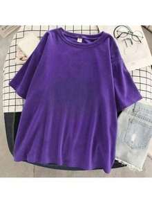 Rabbit T-Shirt Workout Fashion Inspiration Various Colors 100% Cotton - Morado - Ver 2