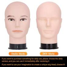 Male Bald Mannequin Head Wig Making And Display Hat Helmet Glasses Or Masks Display Head Model - Apricot - View 3