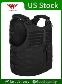 YAKEDA Popular Outdoor Quick Release Tactical Vest, Outdoor Gear - Black - View 3
