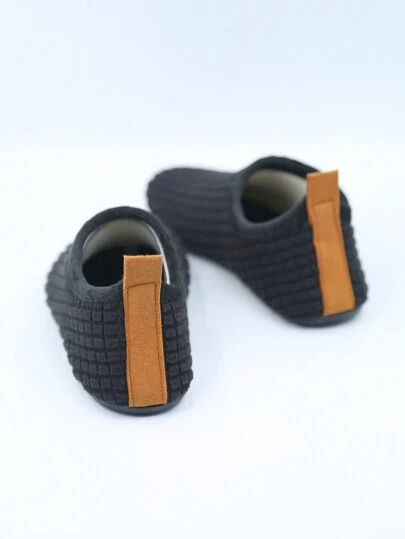 Calcetines térmicos forrados cálidos de invierno/otoño con suela antideslizante blanda para niños, niños y niñas, zapatos de interior cálidos para la guardería, calcetines de yoga, pantuflas casuales de lana cálidas sin cordones, zapatos calcetín con refuerzo grueso y ligeros, aptos para uso en el hogar