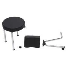ZhdnBhnos LINSIE Portable Salon Spa Pedicure Stool Foot Rest Stool Chair Height Length Adjustable The Best Gift/Present For Family&Friends Happy Christmas - 黑色 - 查看 7