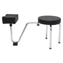 ZhdnBhnos LINSIE Portable Salon Spa Pedicure Stool Foot Rest Stool Chair Height Length Adjustable The Best Gift/Present For Family&Friends Happy Christmas - 黑色 - 查看 6