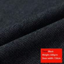 1 块全棉牛仔布，预洗牛仔布材料。多种厚度，预切尺寸 39 英寸 x 58.2 英寸，78 英寸 x 58.20 英寸，适用于手工 DIY 缝纫面料，如牛仔裤、夹克、连衣裙、裙子、短裤、背景布和帽子，面料以米为单位 - 200cm*150cm - 查看 15